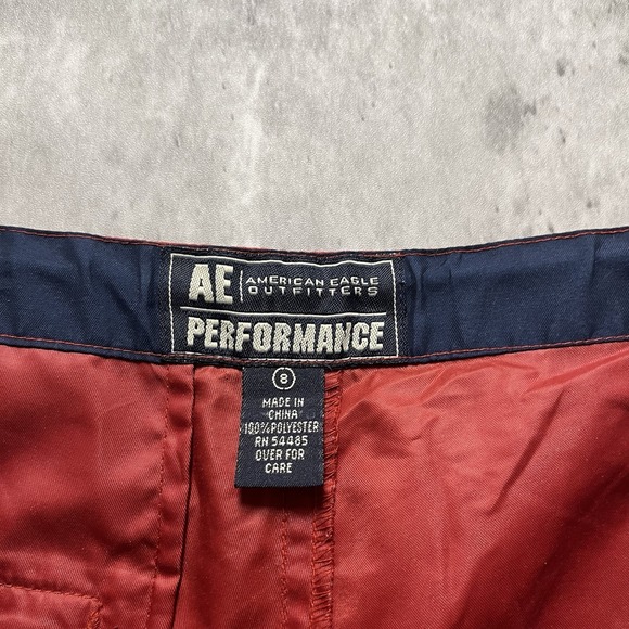 American Eagle Outfitters AE Performance Mens Red Cargo Ski Snow Pants Women 8 - Picture 7 of 11